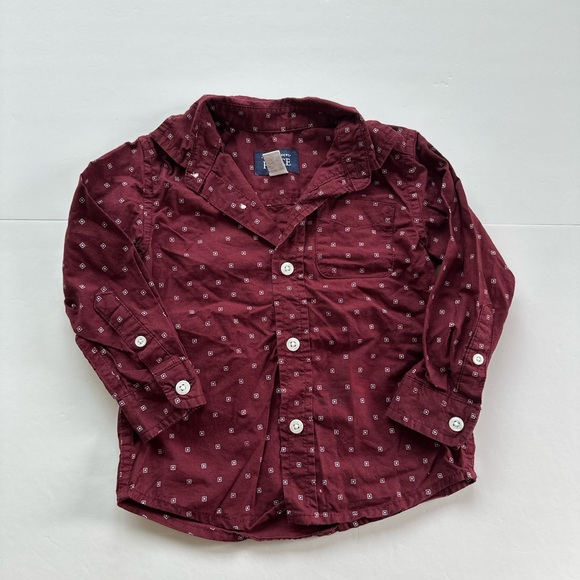 4/20$ The Children's Place toddler long sleeve button down size 12-18 months - Picture 2 of 5